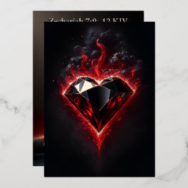 Foil Adamant Heart | ゼカリヤ書 7:9~12 KJV カード