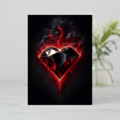 Foil Adamant Heart | ゼカリヤ書 7:9~12 KJV カード (立ち正面)