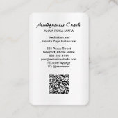 *～* Foil AP2 Pastel抽象芸術QRコード曼荼羅 名刺 (裏面)