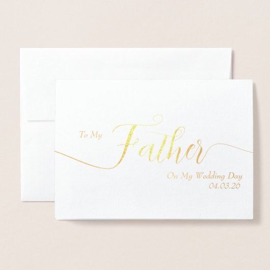 Foil Card 箔カード (封筒付き正面)