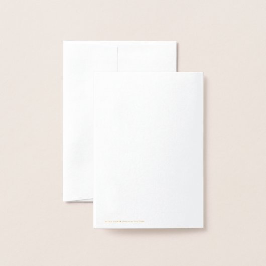 Foil Card 箔カード (裏面封筒付き)