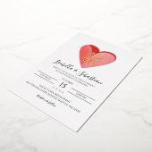 Foil Chinese Wedding Character Invitation 箔招待状 (回転した状態)