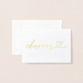 Foil Churros Food Label Wedding Table Card 箔カード (裏面封筒付き)