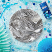 Foil Crinkle Pattern ペーパープレート (パーティー)