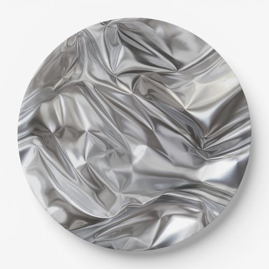 Foil Crinkle Pattern ペーパープレート (正面)