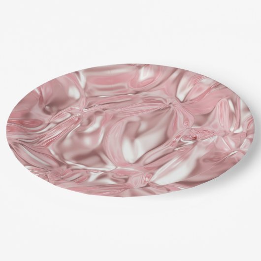 Foil Crinkle Pattern ペーパープレート (アングル)