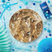 Foil Crinkle Pattern ペーパープレート (パーティー)