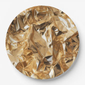 Foil Crinkle Pattern ペーパープレート (正面)