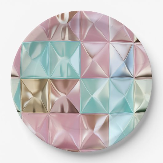 Foil Crinkle Pattern ペーパープレート (正面)