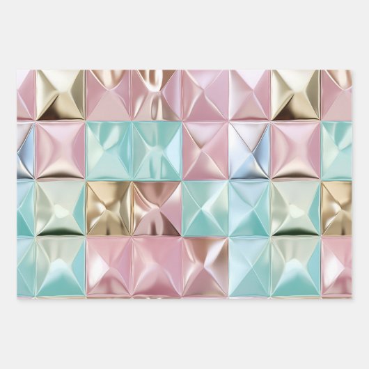Foil Crinkle Pattern ラッピングペーパーシート (正面)