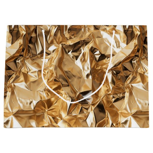 Foil Crinkle Pattern ラージペーパーバッグ (正面)