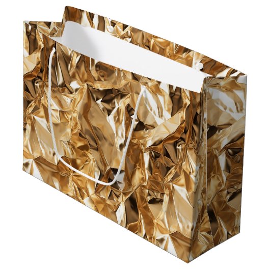 Foil Crinkle Pattern ラージペーパーバッグ (正面アングル)