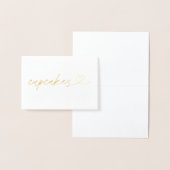 Foil Cupcakes Food Label Wedding Table Card 箔カード (ディスプレー)