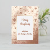 Foil Doodle Christmas Sleigh Pattern 箔シーズンカード (立ち正面)