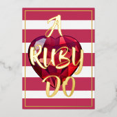 Foil-Einladung 箔招待状 (正面)