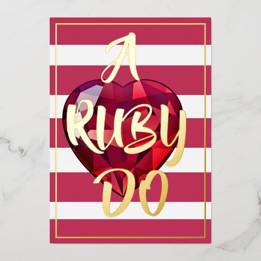 Foil-Einladung 箔招待状 (正面)