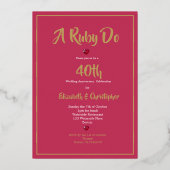 Foil-Einladung 箔招待状 (裏面)