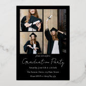 Foil Graduation Announcement & Party Invitation 箔招待状 (裏面)