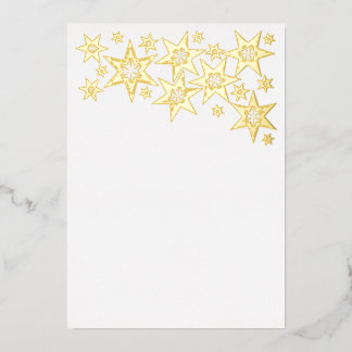 Foil Holiday Card with Stars 箔シーズンカード
