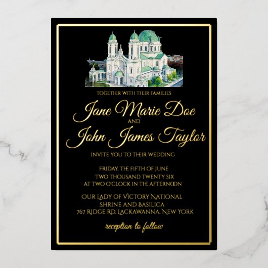 Foil Invitation 箔招待状 (正面)