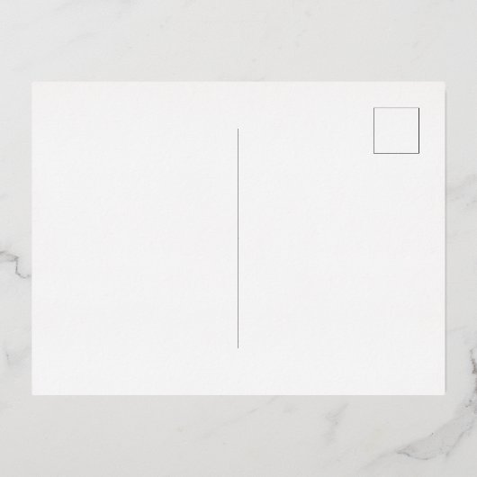 Foil Invitation Postcard 箔招待状ポストカード (裏面)