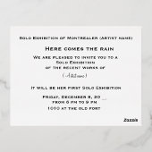 Foil Invitation Postcard 箔招待状ポストカード (裏面)