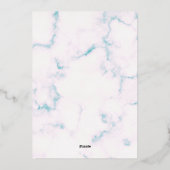 Foil Invite 箔招待状 (裏面)