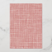 Foil Locally Grown Baby Farmers Market Baby Shower 箔招待状 (裏面)