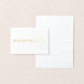 Foil Macarons Food Label Wedding Table Card 箔カード (ディスプレー)