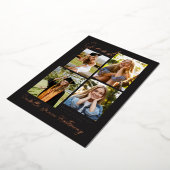 Foil Modern Grad Announcement Multiple Photos 箔招待状 (回転した状態)