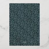 Foil Modern Snow Globe Merry Christmas Photo Card 箔招待状 (裏面)