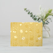 Foil Plant Lover Postcard – Botanical Art Print wi 箔招待状ポストカード (立ち正面)