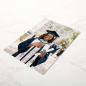 Foil Pressed Graduation announcement 箔招待状 (回転した状態)