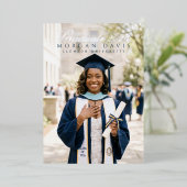 Foil Pressed Graduation announcement 箔招待状 (立ち正面)