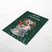 Foil Snow Globe Photo Holiday Card 箔シーズンカード (回転した状態)