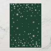 Foil Snow Globe Photo Holiday Card 箔シーズンカード (裏面)