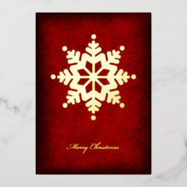 Foil Snowflake Christmas Card 箔シーズンカード