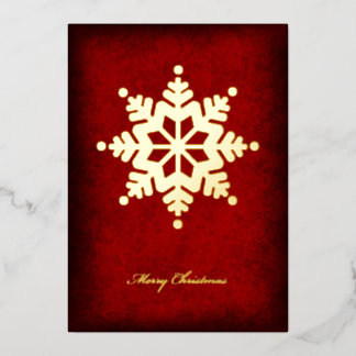 Foil Snowflake Christmas Card 箔シーズンカード
