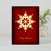 Foil Snowflake Christmas Card 箔シーズンカード (立ち正面)