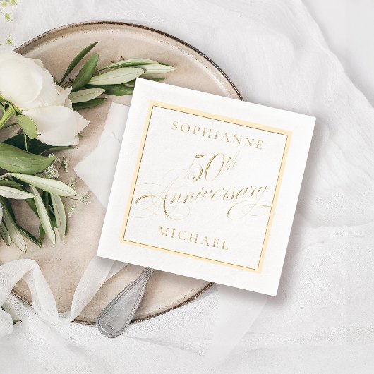 Foil Stamped Napkins 箔ナプキン