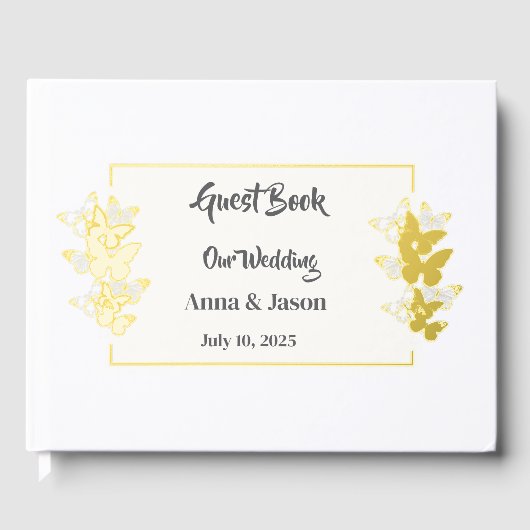 Foil Wedding Guestbook ゲストブック (正面)