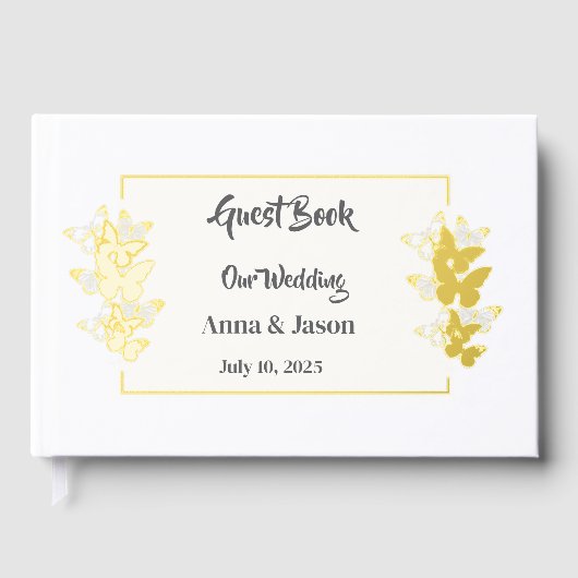 Foil Wedding Guestbook ゲストブック (正面)