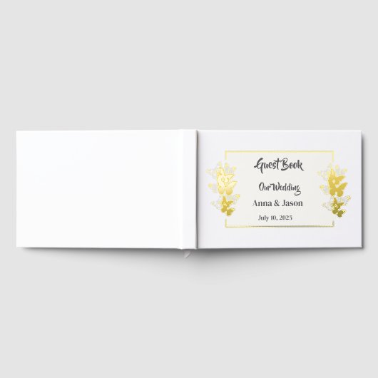 Foil Wedding Guestbook ゲストブック (全面)