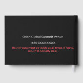 Foil Wedding Guestbooks | Gold | Elegant ゲストブック (裏面)