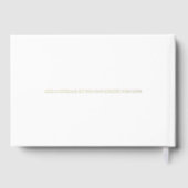 Foil White Modern Guest Book Simple Photo Elegant  ゲストブック (裏面)