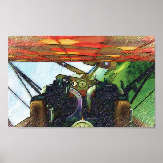 Fokker Cockpit ポスター (正面)