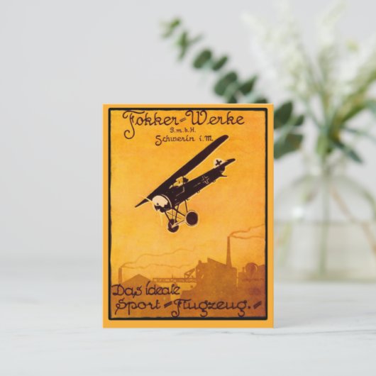 Fokker Worke Poster on Notecards ポストカード (スタンド正面)