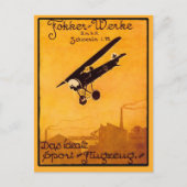 Fokker Worke Poster on Notecards ポストカード (正面)