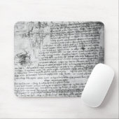 Fol.145v-bのDa Vinciのノートからのページ マウスパッド (マウス)