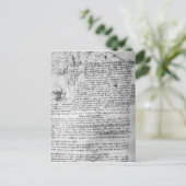 Fol.145v-b、Da Vinciのノートブックからページ ポストカード (スタンド正面)